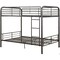 Homeroots Bristol Full and amp; Full Bunk Bed Gunmetal 285314 - alternate 1